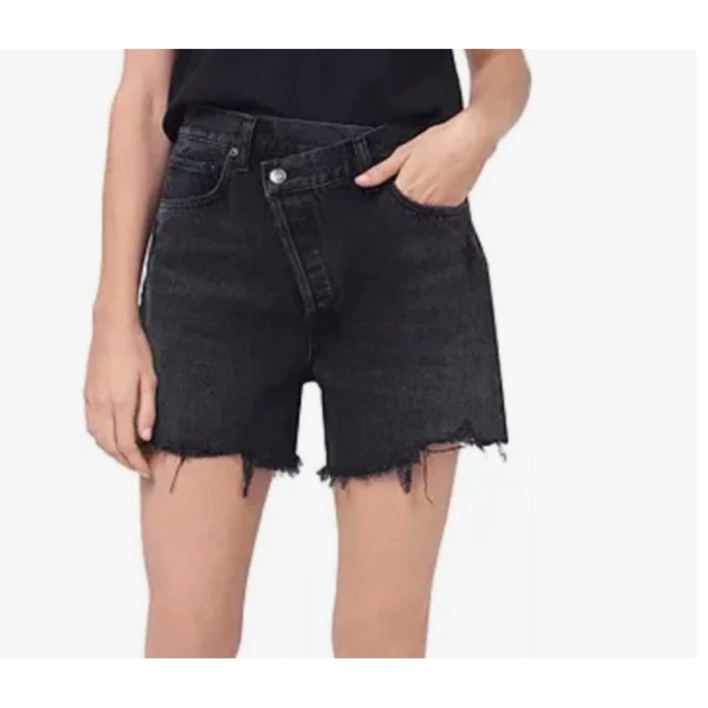 Agolde Black Jean Shorts